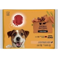 Die Grup Etli Seçenekler Yaş Mama, 4'lü Poşet Paket, 400 G