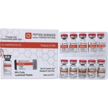 Ps PT-141 10 Mg Set | %99 Saflık | Liyofilize Peptit | 5 Vial + Bac Water