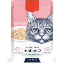 Die Grup Tavuklu ve Karidesli Yaş Kedi Maması, Pouch 12X85 G