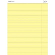 Die Grup Sarı Renkli Legal Pad, 50 Yaprak, Geniş Satır Aralığı