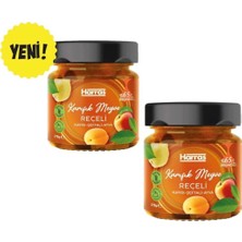 Harras Şeker Ilavesiz Karışık Meyve Reçeli 275 G x 2 Adet - %65 Meyve Oranlı Kayısı Şeftali Ayva Karışımı