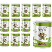 Die Grup Yavru Köpekler Için Kuzulu ve Jöleli Konserve Mama - 400 gr x 12