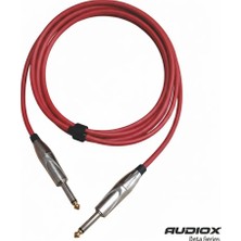 AUDIOX Beta Series Jak Kablo 6.3 mm Mono Gitar Amfi Klavye Enstrüman Kablosu