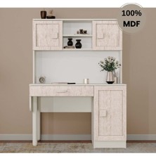 Comiet Nilüfer Mdf Kitaplıklı Dolaplı  Çalışma Masası
