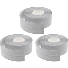 Die Grup 3 Adet Su Sızdırmaz Izolasyon Şerit Bant 3.2m x 38MM (Gri)