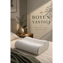 EpiRelax Anatomik Visco Boyun Yastığı | Ortopedik, Kesintisiz Uyku Hafızalı Sünger Ergonomik Destek