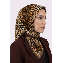 Hadiora Kahverengi Leopar Desenli Mio Caz Eşarp