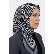 Hadiora Füme Zebra Desenli Mio Caz Eşarp