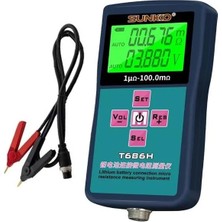 Luord - Store Sunkko T686H Hassas Pil Iç Direnç ve Voltaj Test Cihazı (0-100V - 0-100 Ohm)