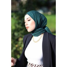 Moda Nokta Tesettür Penye Şal Modeli - Zümrüt
