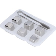 Luord - Store 6'lı Çelik Metal Kaplama Viski Taşı Soğutma Buz Küpü