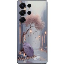Le Balvo Samsung Galaxy S25 Ultra Uyumlu Mor Lamba Altı Baskılı Silikon Kılıf