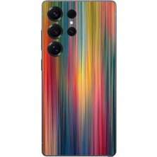 Le Balvo Samsung Galaxy S25 Ultra Uyumlu Gökkuşağı Karışımı Baskılı Silikon Kılıf