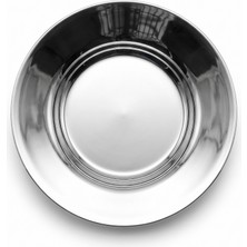 Arsel Elysia Sade Paslanmaz Çelik Yuvarlak Geniş 6 cm Tabanlı Çay Tabağı 6'lı Set 304 Kalite 18/10 Timeless