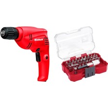 Einhell Tc-Ed 500, Elektrikli Darbesiz Matkap + Einhell Vidalama Uç Seti 32 Parça, Xs-Case Kutu