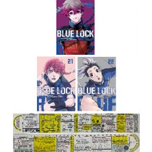 Komik Şeyler Yayıncılık Blue Lock 20-21-22. Ciltler Manga Seti + Özel Cetvel