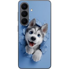 Le Balvo Samsung Galaxy S26 Uyumlu Sibirya Kurdu Baskılı Silikon Kılıf