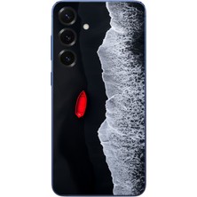 Le Balvo Samsung Galaxy S25 Plus Uyumlu Kırmızı Tekne Yalnız Baskılı Silikon Kılıf