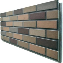 Pan Dekor 5 Adet (3m2) x Tuğla Strafor Dış Cephe Duvar Paneli (DCT-509)