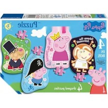 Die Grup Peppa Pig Temalı Yapboz Seti - 4/6/8/10 Parça Seçenekleri
