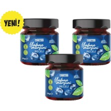 Harras Şeker Ilavesiz! %65 Yaban Mersini Reçeli 3 x 275G (Doğal Meyveli - Yeni Ürün)