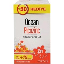 Ocean Picozinc Takviye Edici Gıda 30 + 15 Tablet