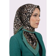 Hadiora Mint Leopar Desenli Mio Caz Eşarp