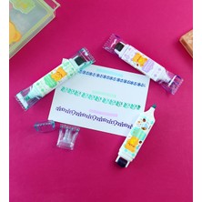 Hediye Vakti Ayıcık Temalı Mühürlü Fosforlu ve Roller Kalem Seti (3 Adet)