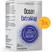 Ocean Extramag Üçlü Kombinasyon 30 Tablet - 3 Adet (Toplam 90 Tablet)