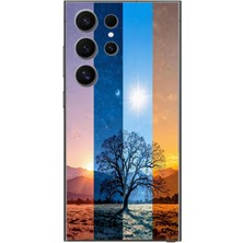 Le Balvo Samsung Galaxy S24 Ultra Uyumlu Gündoğumu Mevsimi Baskılı Silikon Kılıf