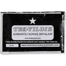 Tek Yıldız 30 - Kumaş Boyası Siyah 11 Gr