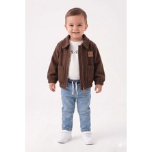 Mini Baray Erkek Kaşe Kot Pantolonlu 3 Lü Takım (9-12-18-24 Ay)