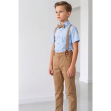 Pina Kids Erkek Çocuk Askılı Papyonlu Kısa Kollu  Ikili Takım