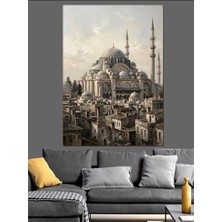Tablomega Istanbul Sultanahmet Camii Genel Görünüm Dekoratif Kanvas - Mdf Ahşap Tablo