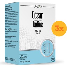 Ocean Iodine 150 Mcg Iyot 30 ml - 3 Adet (Toplam 90 ml)