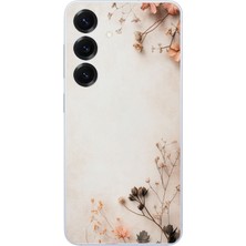 Le Balvo Samsung Galaxy S25 Uyumlu Kuru Dallar Baskılı Silikon Kılıf