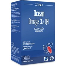 Ocean Omega 3 (Tekli Paket) & Qh 30 Kapsül Takviye Edici Gıda