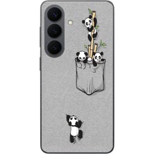 Le Balvo Samsung Galaxy S26 Uyumlu Cepli Panda Baskılı Silikon Kılıf