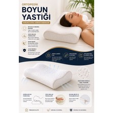 EpiRelax Premium Ortopedik Visco Boyun Yastığı Nefes Alabilen Ergonomik Uyku Yastığı