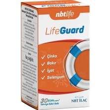Nbt Life Lifeguard - Çinko, Bakır,ıyot ve Selenyum - Bağışıklık, Saç, Tırnak - 30 Kapsül