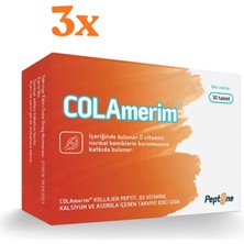 Dielen Colamerim 30 Tablet - 3 Adet (Toplam 90 Tablet)- Dezenfektan Hediyeli (%72 Alkol)