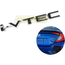 Carmind Honda I-Vtec Metal Çamurluk ve Bagaj Arma Siyah