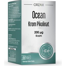 Ocean Krom Pikolinat 90 Bitkisel Kapsül - Dezenfektan Hediyeli (%72 Alkol)