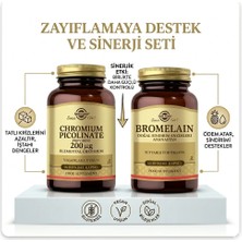 Solgar Bromelain 150 Mg 60 Kapsül & Chromium Picolinate 90 Kapsül  Diyet Destek Paketti