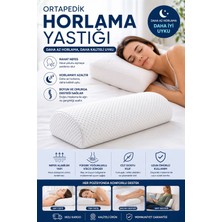 EpiRelax Ortopedik Horlama Önleyici Yastık | Ergonomik Boyun Destekli, Yan ve Sırt Üstü Uyku Için Rahatlık