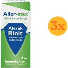 Imuneks Aller-Max Burun Spreyi 15 ml - 3 Adet (Toplam 45 ml)