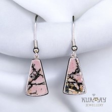 KURTAY JEWELLERY Rhodonite Taşlı Gümüş Küpe