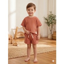 Elibaby Müslin %100 Pamuk Oversize Bebek Çocuk Takım