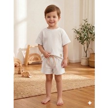 Elibaby Müslin %100 Pamuk Oversize Bebek Çocuk Takım