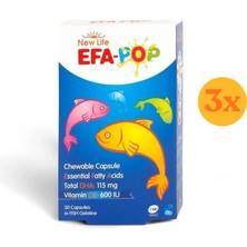New Life Efa Pop 30 Kapsül - 3 Adet (Toplam 90 Kapsül)